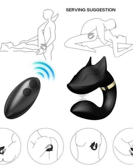 ARMONY - FOX VIBRADOR PAREJAS CONTROL REMOTO NEGRO