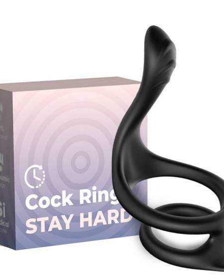 ANEL DUPLO ANAL PRETO ARMONY