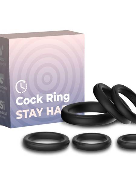 Anel de silicone preto ARMONY