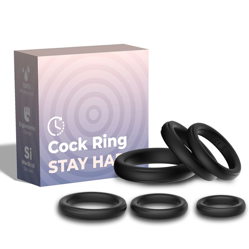 Anel de silicone preto ARMONY