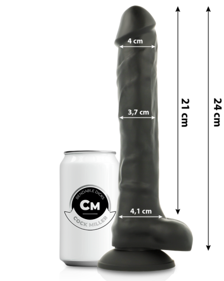 COCK MILLER - DILDO REALÍSTICO SILICONA DENSITY ARTICULABLE 24 CM