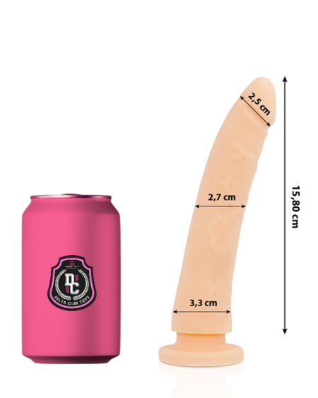 Dildo realista DELTACLUB em silicone de grau médico