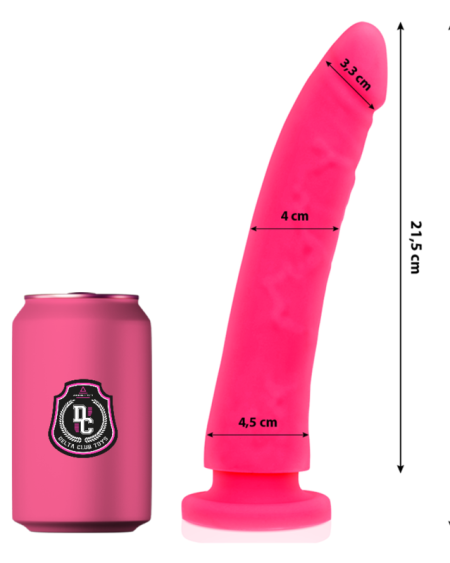 DELTA CLUB - DILDO REALISTA ROSA SILICONA MEDICA 23 CM -O- 4.5 CM
