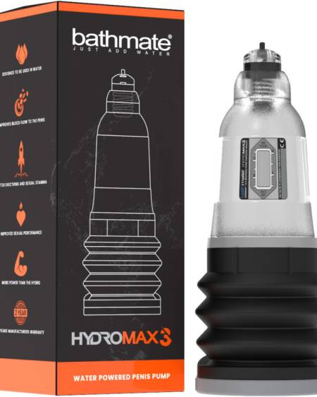 Bomba Hydromax 3 da Bathmate em transparente