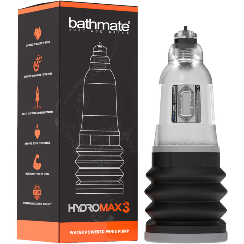Bomba Hydromax 3 da Bathmate em transparente