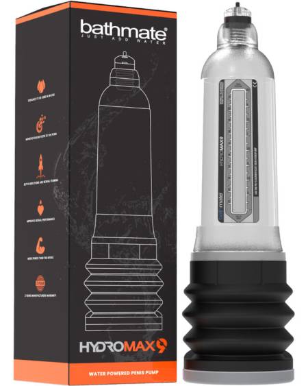 HydroMax 9 bomba aumento pénis transparente da Bathmate