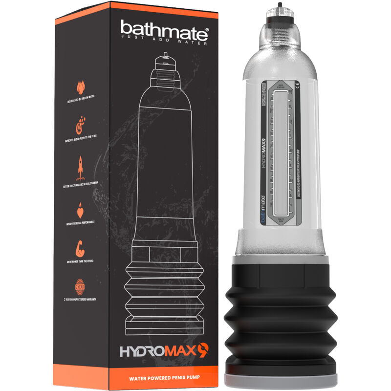 HydroMax 9 bomba aumento pénis transparente da Bathmate