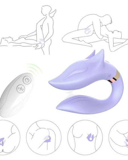 ARMONY - FOX VIBRADOR PAREJAS CONTROL REMOTO VIOLETA