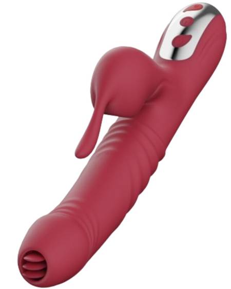 ARMONY - SUCK VIBRADOR & SUCCIONADOR CON LENGUA ESTIMULADORA BURDEOS