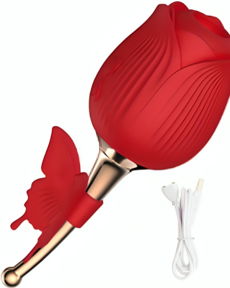 ARMONY - BUTTERFLY FLOWER SUCCIONADOR ROJO