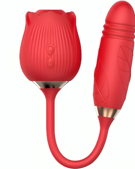 ARMONY - DELIGHT FLOWER SUCCIONADOR & THRUSTING ROJO