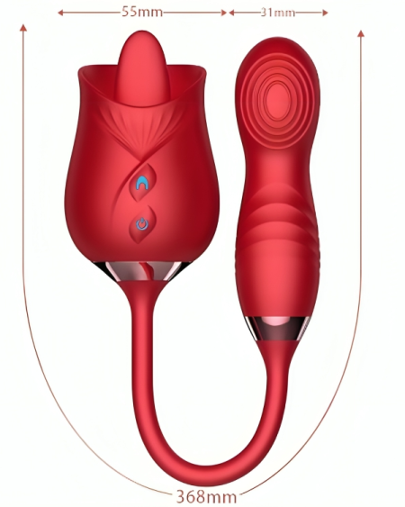 Vibrador Delight Flower Armony vermelho