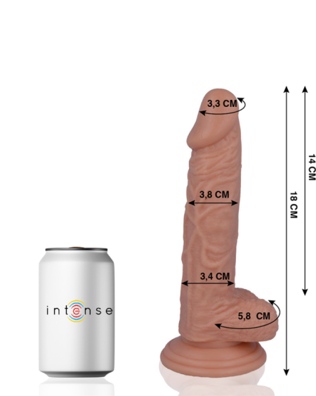 MR INTENSE - 11 PENE REALÍSTICO 18 CM -O- 3.8 CM