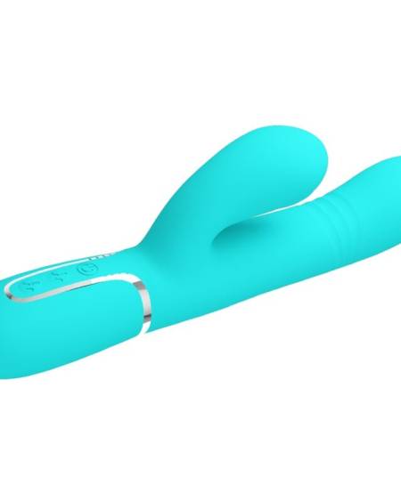 PRETTY LOVE - VIBRADOR PUNTO G MULTIFUNCIÓN VERDE AGUA