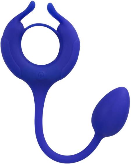 CALEXOTICS - ADMIRAL ANILLO CON PESO PARA PENE AZUL