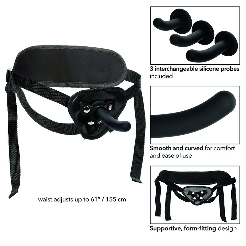 CALEXOTICS - BOUNDLESS KIT ARNÉS SILICONA CURVADO
