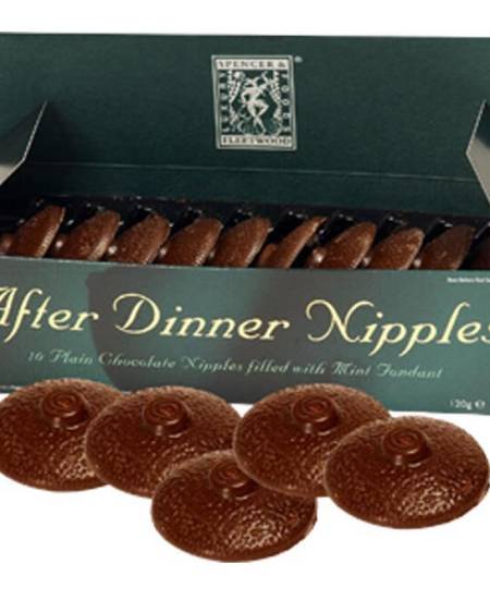 Embalagem de peitos de chocolate com menta SPENCER & FLEETWOOD