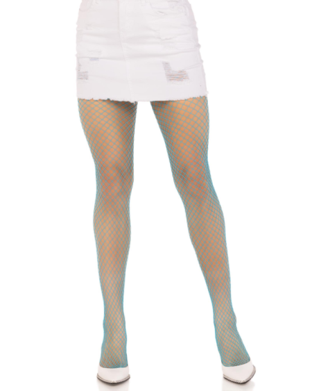 LEG AVENUE - PANTIMEDIAS REJILLA LYCRA AZUL