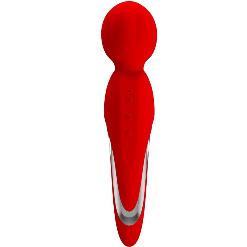 Vibrador tipo wand Walter da HIGH TECH, em vermelho ou violeta