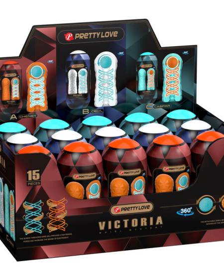 PRETTY LOVE - MASTURBADOR VICTORIA 15 UNIDADES