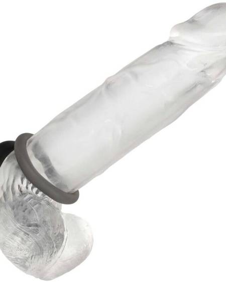 Conjunto cinzento CALEXOTICS Alpha Prolong com dois anéis penianos de silicone