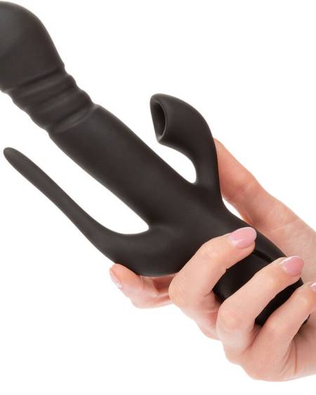 CALEXOTICS - VIBRADOR TRIPLE EUPHORIA NEGRO
