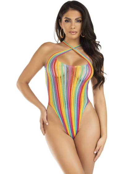 LEG AVENUE - BODY CRUZADO MULTICOLOR