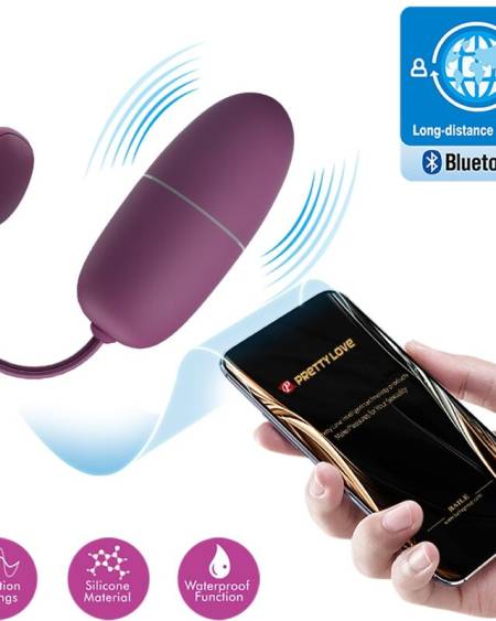 PRETTY LOVE - NYMPH HUEVO VIBRADOR CONTROLADO POR APP LILA