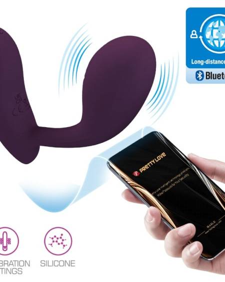 PRETTY LOVE - BAIRD G-SPOT 12 VIBRACIONES RECARGABLE LILA APP
