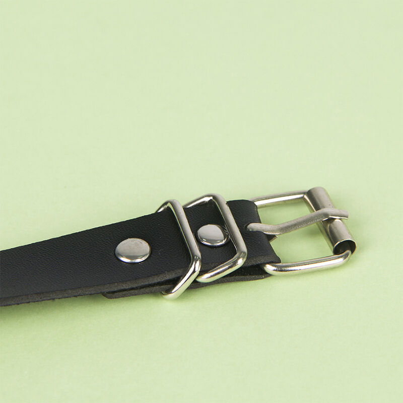 SUBBLIME - CINTURÓN DE CADENAS CUERO NEGRO TALLA ÚNICA