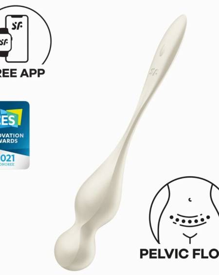 SATISFYER - LOVE BIRDS BOLAS KEGEL VIBRADORAS BLANCO