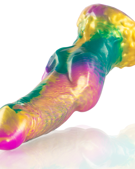 EPIC - IRIS DILDO CON TESTÍCULOS ARCOÍRIS DE PLACER