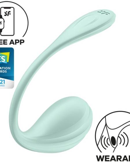 SATISFYER - SMOOTH PETAL ESTIMULADOR PUNTO G VERDE AGUA APP GRATUITA