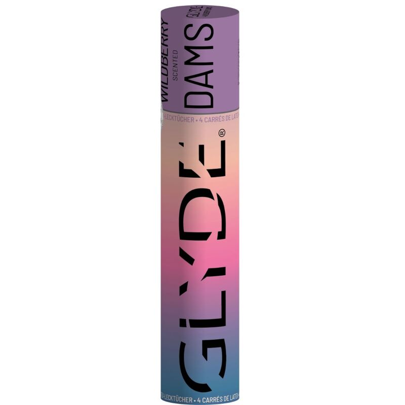 Lâminas de látex Sheer Glyde para sexo oral aromatizadas a moras silvestres