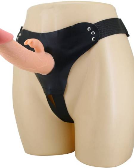 PRETTY LOVE - MAVIS HARNESS BRIEFS UNIVERSAL CON DILDO 19 CM NATURAL