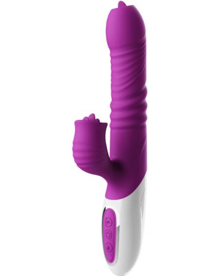Vibrador ARMONY Doble Língua Efeito Calor Violeta