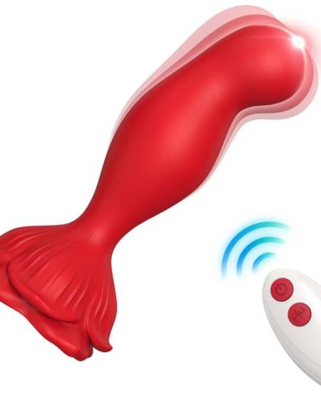 ARMONY - ROSA VIBRADOR & PLUG ANAL CONTROL REMOTO ROJO