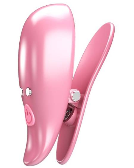 PRETTY LOVE - LEAF PINZAS VIBRATORIAS PARA PEZONES ROSA