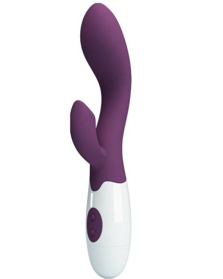 Vibrador duplo Brighty da PRETTY LOVE para estimulação do ponto G e do clítoris