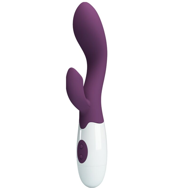 Vibrador duplo Brighty da PRETTY LOVE para estimulação do ponto G e do clítoris