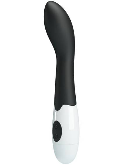 Vibrador para ponto G Pretty Love Bishop preto, com forma curva