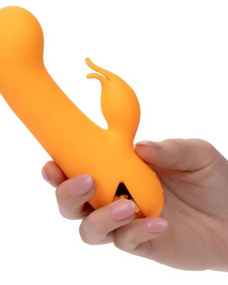 Vibrador coelho laranja Montecito Muse da CALEXOTICS com insuflação automática
