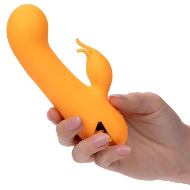 Vibrador coelho laranja Montecito Muse da CALEXOTICS com insuflação automática