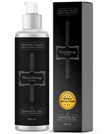 Óleo de massagem PHEROSTRONG com feromonas, frasco de 100 ml
