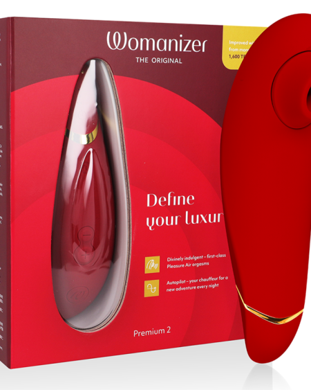 WOMANIZER - PREMIUM 2 ESTIMULADOR DE CLÍTORIS BURDEOS