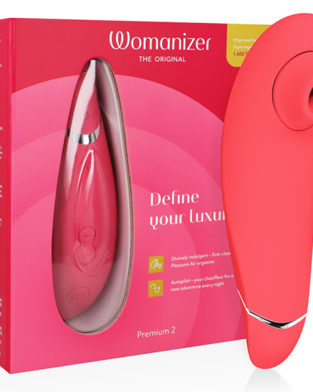 WOMANIZER - PREMIUM 2 ESTIMULADOR DE CLÍTORIS FRAMBUESA