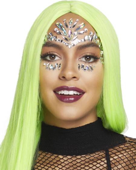 Joias faciais adesivas iridescentes Iris da LEG AVENUE