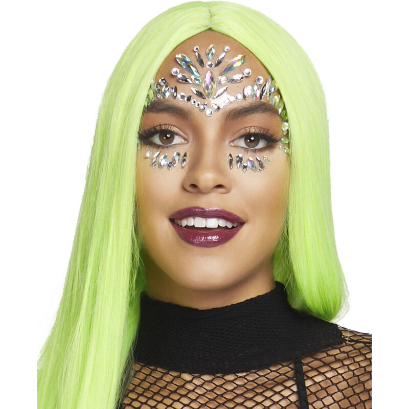 Joias faciais adesivas iridescentes Iris da LEG AVENUE