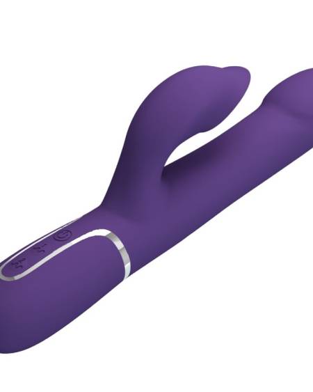 PRETTY LOVE - ZALIN VIBRADOR RABBIT PERLAS 4 EN 1 MORADO