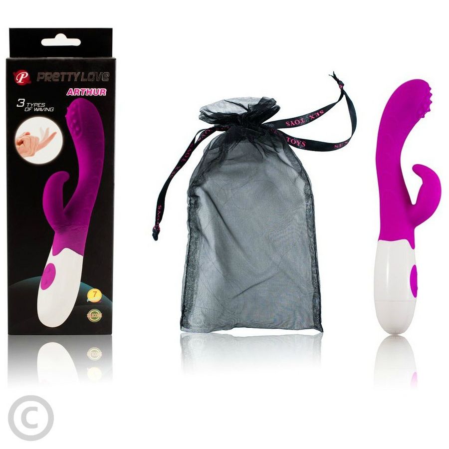 Vibrador Pretty Love Flirtation Arthur em lila e branco